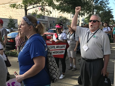 Photo - Constituents rallying the Virginia section of the march to the Capitol.